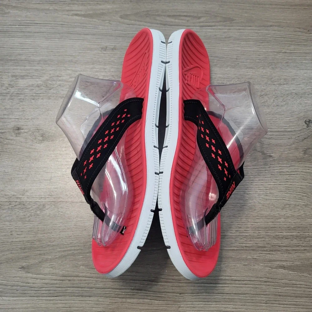 Nike Solarsoft Thong Sandals Mens Red Black Flip Flop Lightweight Y2K Casual 15